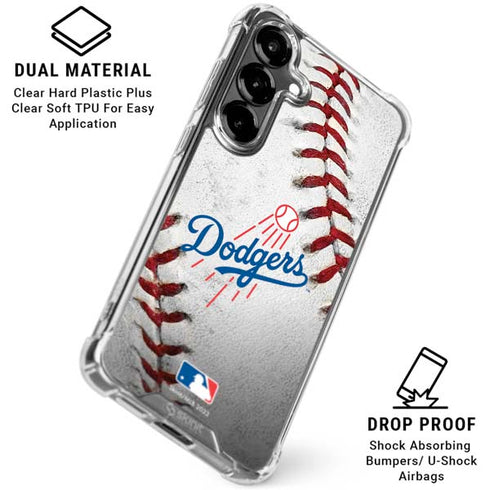 MLB Los Angeles Dodgers Game Ball Galaxy S26 Clear Case