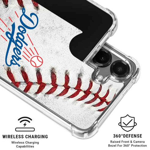 MLB Los Angeles Dodgers Game Ball Galaxy S26 Plus Clear Case