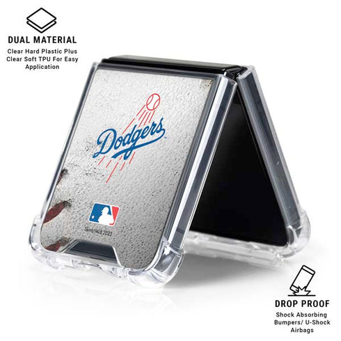 MLB Los Angeles Dodgers Game Ball Galaxy Z Flip6 Clear Case