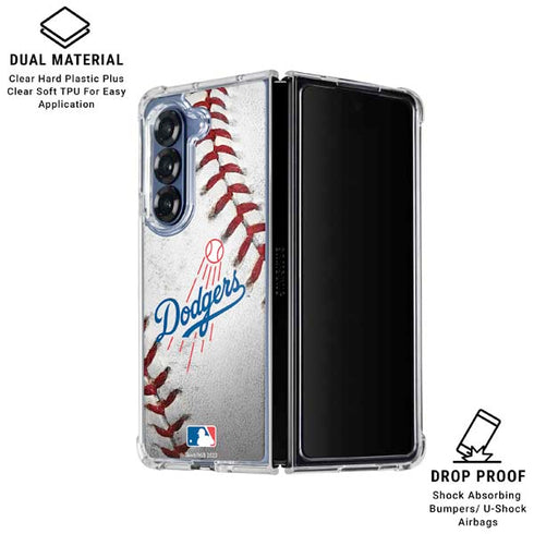 MLB Los Angeles Dodgers Game Ball Galaxy Z Fold6 Clear Case