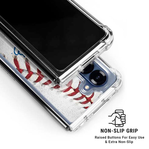 MLB Los Angeles Dodgers Game Ball Galaxy Z Fold6 Clear Case