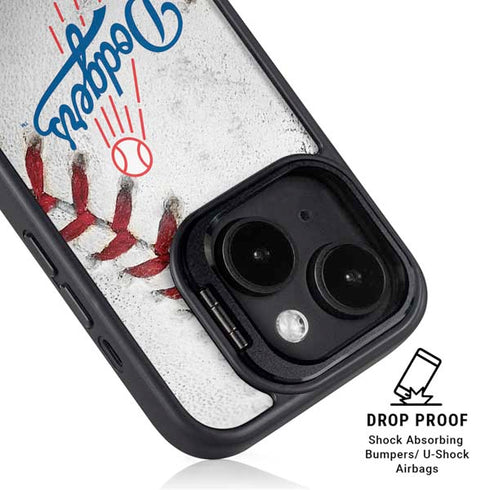 MLB Los Angeles Dodgers Game Ball iPhone 15 Kickstand Case