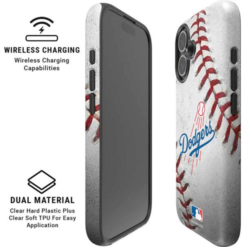 MLB Los Angeles Dodgers Game Ball iPhone 16 Magsafe Impact Case