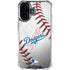 MLB Los Angeles Dodgers Game Ball iPhone 16 Plus Clear Case