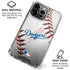 MLB Los Angeles Dodgers Game Ball iPhone 16 Pro Clear Case