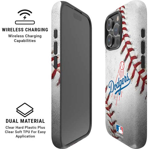 MLB Los Angeles Dodgers Game Ball iPhone 16 Pro Magsafe Impact Case