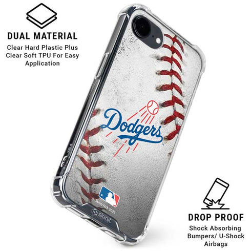 MLB Los Angeles Dodgers Game Ball iPhone 16e Clear Case