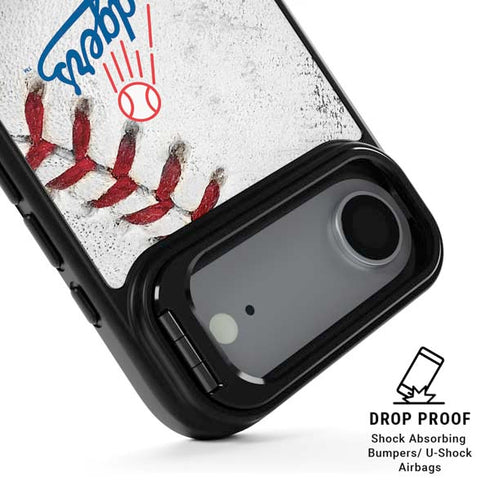 MLB Los Angeles Dodgers Game Ball iPhone 17 Air Kickstand Case