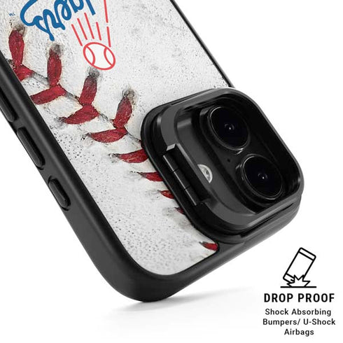 MLB Los Angeles Dodgers Game Ball iPhone 17 Kickstand Case