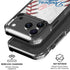 MLB Los Angeles Dodgers Game Ball iPhone 17 Pro Clear Case