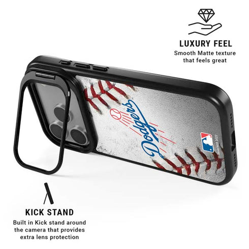 MLB Los Angeles Dodgers Game Ball iPhone 17 Pro Kickstand Case