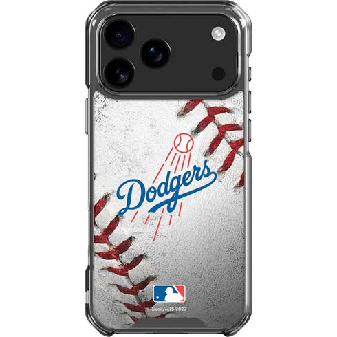 MLB Los Angeles Dodgers Game Ball iPhone 17 Pro Max Clear Case
