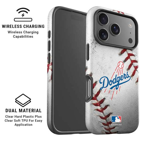 MLB Los Angeles Dodgers Game Ball iPhone 17 Pro Max Magsafe Impact Case