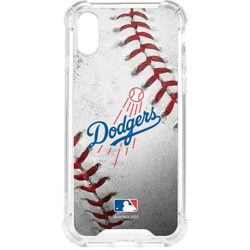 MLB Los Angeles Dodgers Game Ball iPhone XS Clear Case