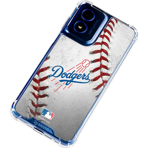 MLB Los Angeles Dodgers Game Ball Moto G 5G (2024) Clear Case