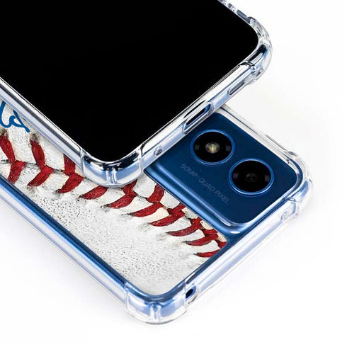 MLB Los Angeles Dodgers Game Ball Moto G 5G (2024) Clear Case