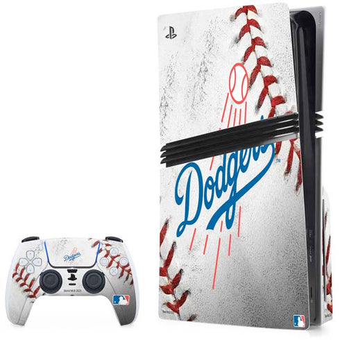 MLB Los Angeles Dodgers Game Ball PS5 Pro Disk Bundle Skin