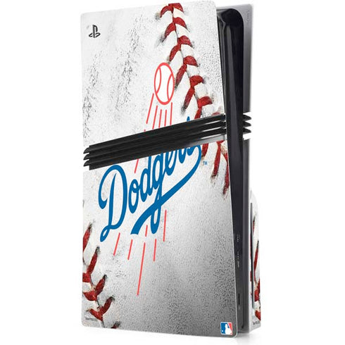 MLB Los Angeles Dodgers Game Ball PS5 Pro Disk Console Skin