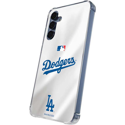 MLB Los Angeles Dodgers Home Jersey Galaxy A35 5G Clear Case