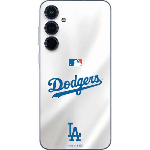 MLB Los Angeles Dodgers Home Jersey Galaxy A35 5G Skin