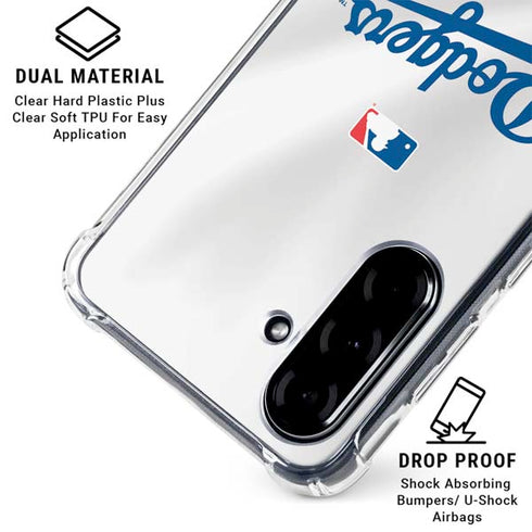 MLB Los Angeles Dodgers Home Jersey Galaxy A36 5G Clear Case