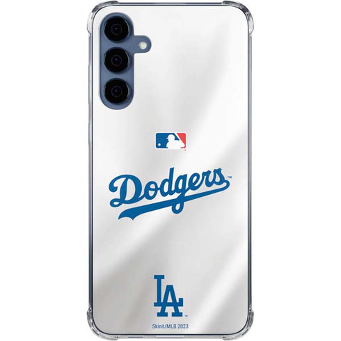 MLB Los Angeles Dodgers Home Jersey Galaxy A55 5G Clear Case