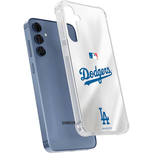 MLB Los Angeles Dodgers Home Jersey Galaxy A55 5G Clear Case