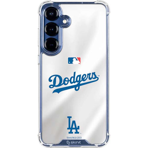 MLB Los Angeles Dodgers Home Jersey Galaxy S25 Plus Clear Case