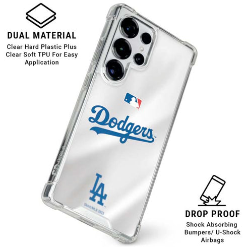 MLB Los Angeles Dodgers Home Jersey Galaxy S25 Ultra Clear Case