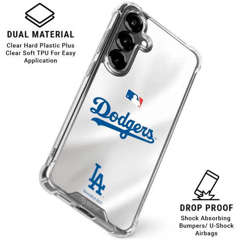 MLB Los Angeles Dodgers Home Jersey Galaxy S26 Plus Clear Case