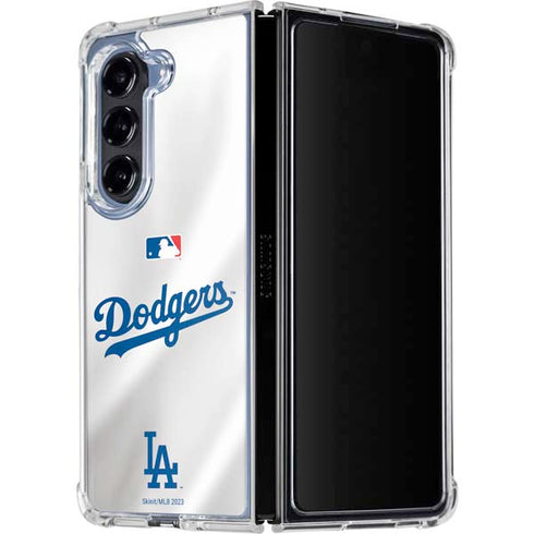MLB Los Angeles Dodgers Home Jersey Galaxy Z Fold5 5G Clear Case