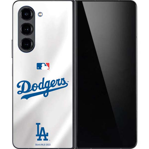 MLB Los Angeles Dodgers Home Jersey Galaxy Z Fold5 5G Skin