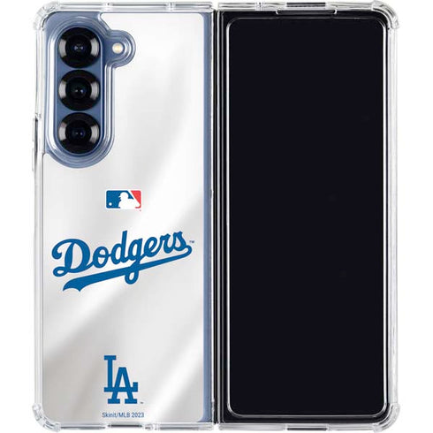 MLB Los Angeles Dodgers Home Jersey Galaxy Z Fold6 Clear Case