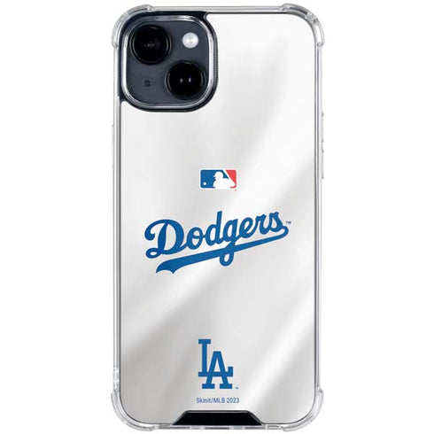 MLB Los Angeles Dodgers Home Jersey iPhone 15 Clear Case
