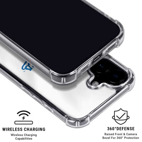 MLB Los Angeles Dodgers Home Jersey iPhone 16 Plus Clear Case