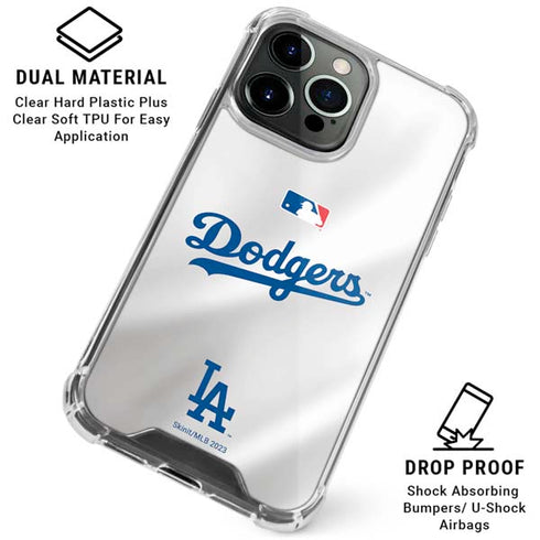 MLB Los Angeles Dodgers Home Jersey iPhone 16 Pro Max Clear Case