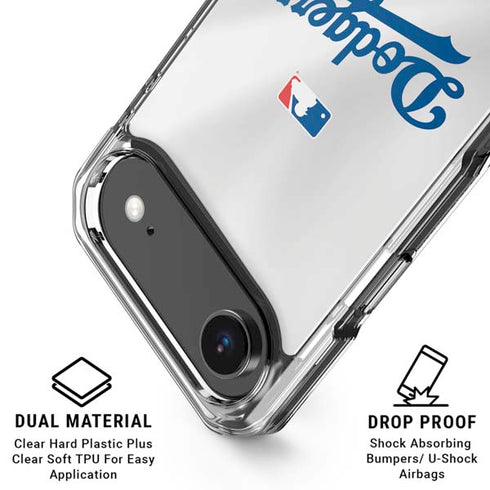 MLB Los Angeles Dodgers Home Jersey iPhone 17 Air Clear Case