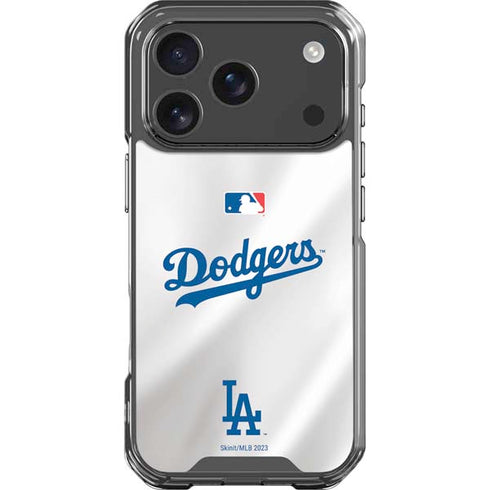 MLB Los Angeles Dodgers Home Jersey iPhone 17 Pro Clear Case