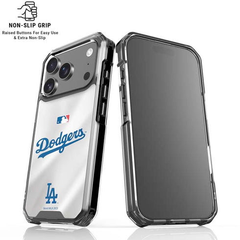 MLB Los Angeles Dodgers Home Jersey iPhone 17 Pro Clear Case
