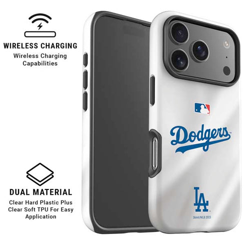 MLB Los Angeles Dodgers Home Jersey iPhone 17 Pro Magsafe Impact Case