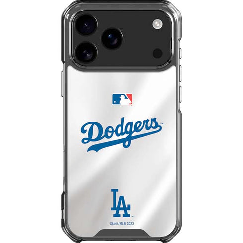MLB Los Angeles Dodgers Home Jersey iPhone 17 Pro Max Clear Case