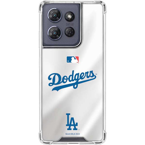MLB Los Angeles Dodgers Home Jersey Moto G Play 5G (2025) Clear Case