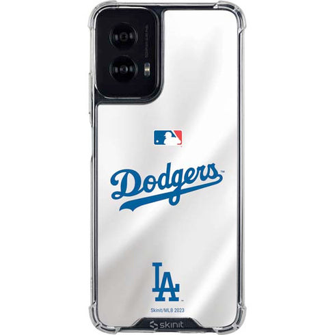 MLB Los Angeles Dodgers Home Jersey Moto G Power 5G (2024) Clear Case