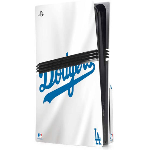 MLB Los Angeles Dodgers Home Jersey PS5 Pro Disk Console Skin