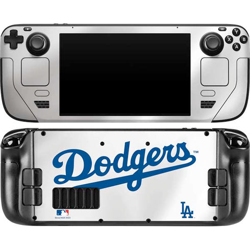 MLB Los Angeles Dodgers Home Jersey Steam Deck Handheld Gaming Computer OLED Skin