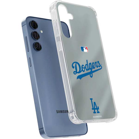 MLB Los Angeles Dodgers Road Jersey Galaxy A35 5G Clear Case
