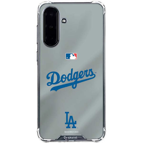 MLB Los Angeles Dodgers Road Jersey Galaxy A36 5G Clear Case