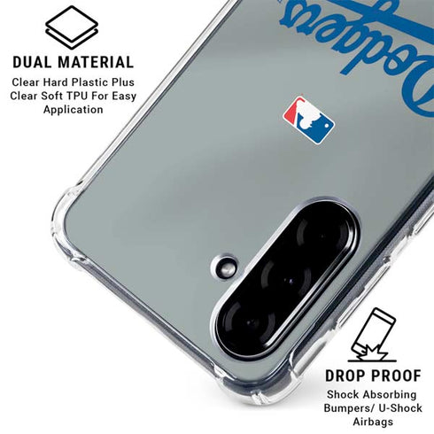 MLB Los Angeles Dodgers Road Jersey Galaxy A36 5G Clear Case