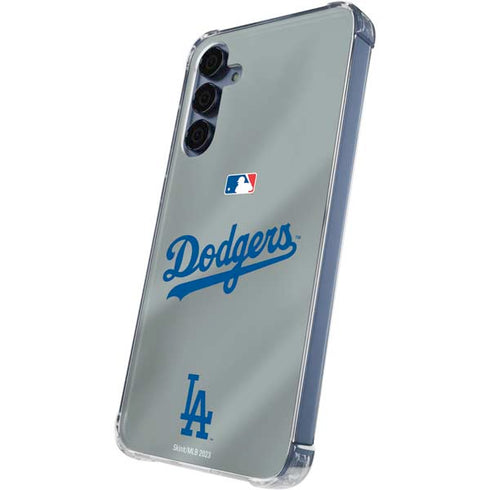 MLB Los Angeles Dodgers Road Jersey Galaxy A55 5G Clear Case