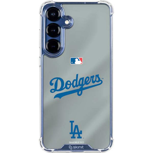 MLB Los Angeles Dodgers Road Jersey Galaxy S25 FE Clear Case
